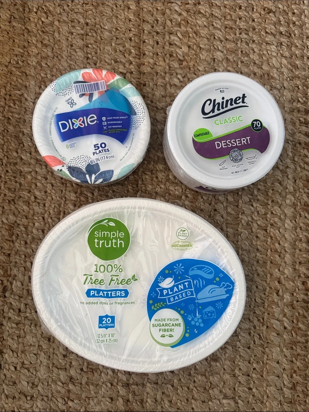 NWT White plates Platters , desert plates appetizer plates bundle of 140